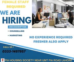 Female Staff required