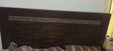 wooden bed