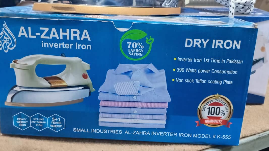 inverter iron/dry iron/panasonic iron/national iron/al zahra iron 1