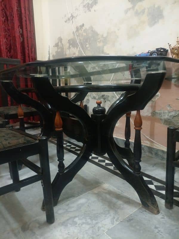 6 person dining table with mirror 0