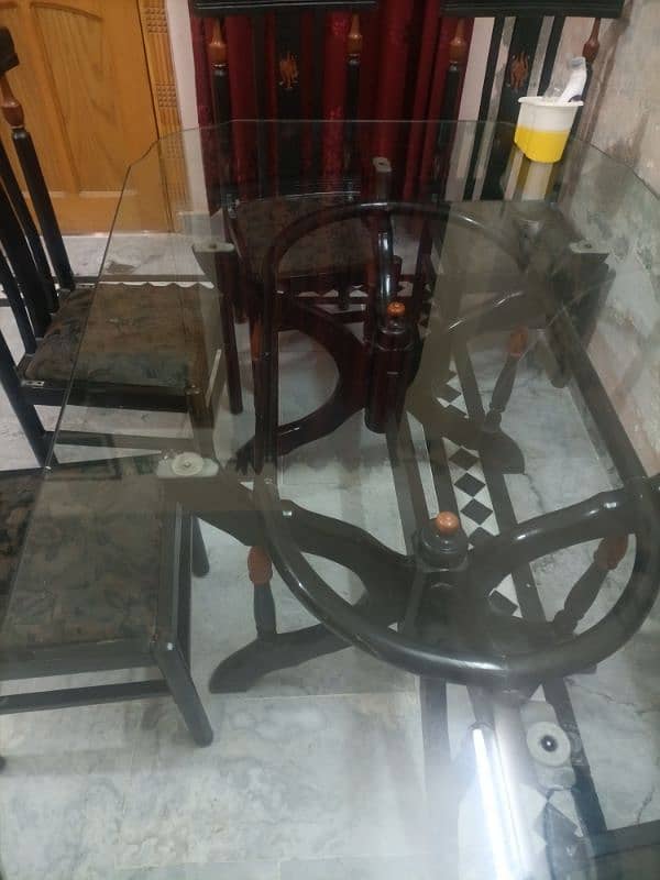 6 person dining table with mirror 1