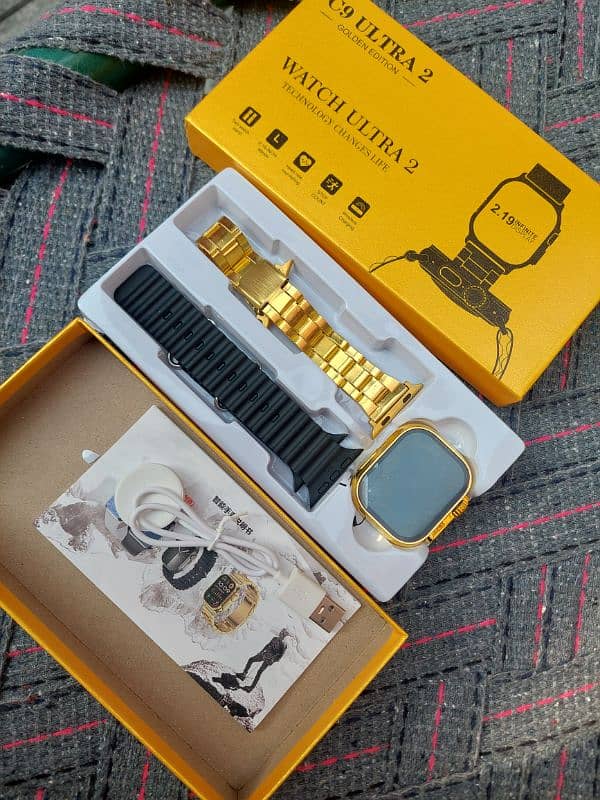 C9 ultra 2 golden edition smart watch new 3