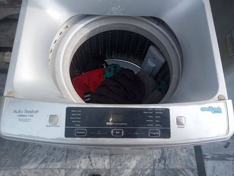 haier fully automatic washing and dryer machine 4