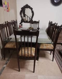 dinning table with 8 chairs