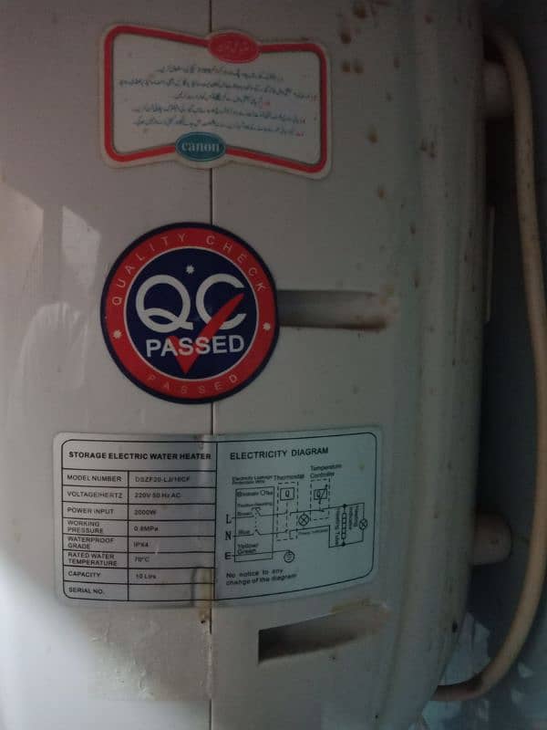 Electrice canon water heater geyser 1