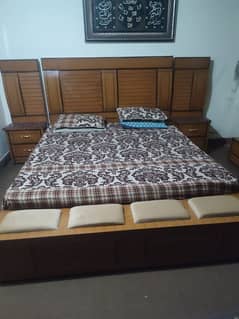 Bed in great condition with matters and showcase