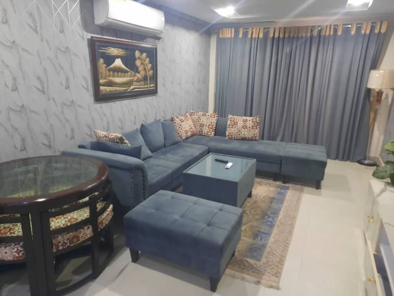 Gulberg heights two bed luxury furnished apartments available for rent in daily basis r monthly basis 12