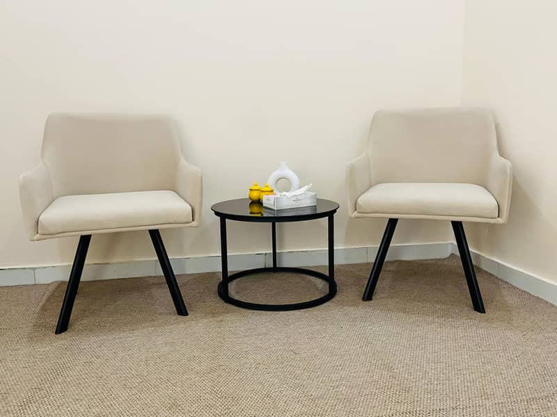 Minimalist Chairs plus Table 0