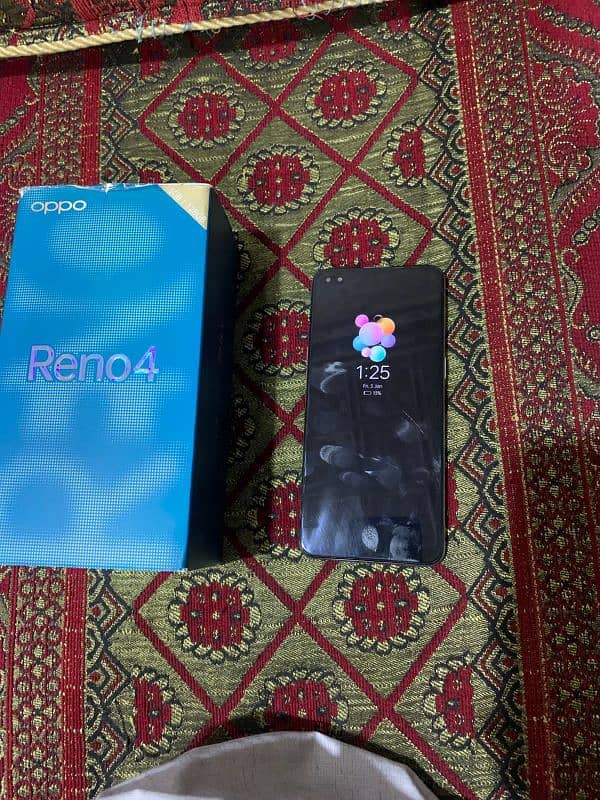 oppo reno 4 8gb 128 gb box pta aprove painal change 3