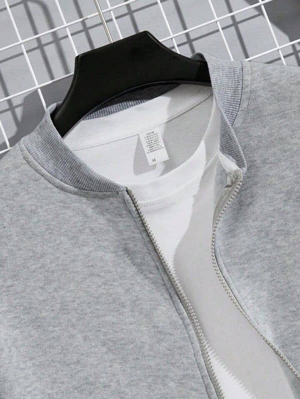 •  Gender: Men's •  Fabric: Fleece  •   Color: Grey •  m 5