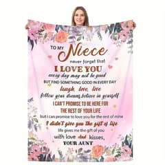 Fleece blankets for gifts to sons, daughters, daddy, mom, niece, Aunt