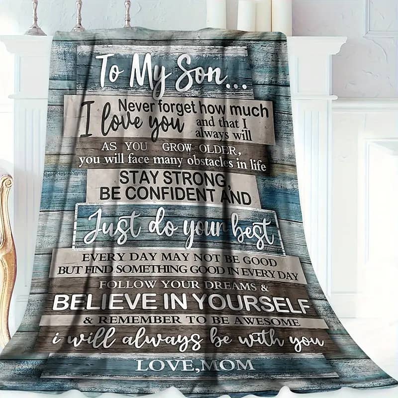 Fleece blankets for gifts to sons, daughters, daddy, mom, niece, Aunt 8