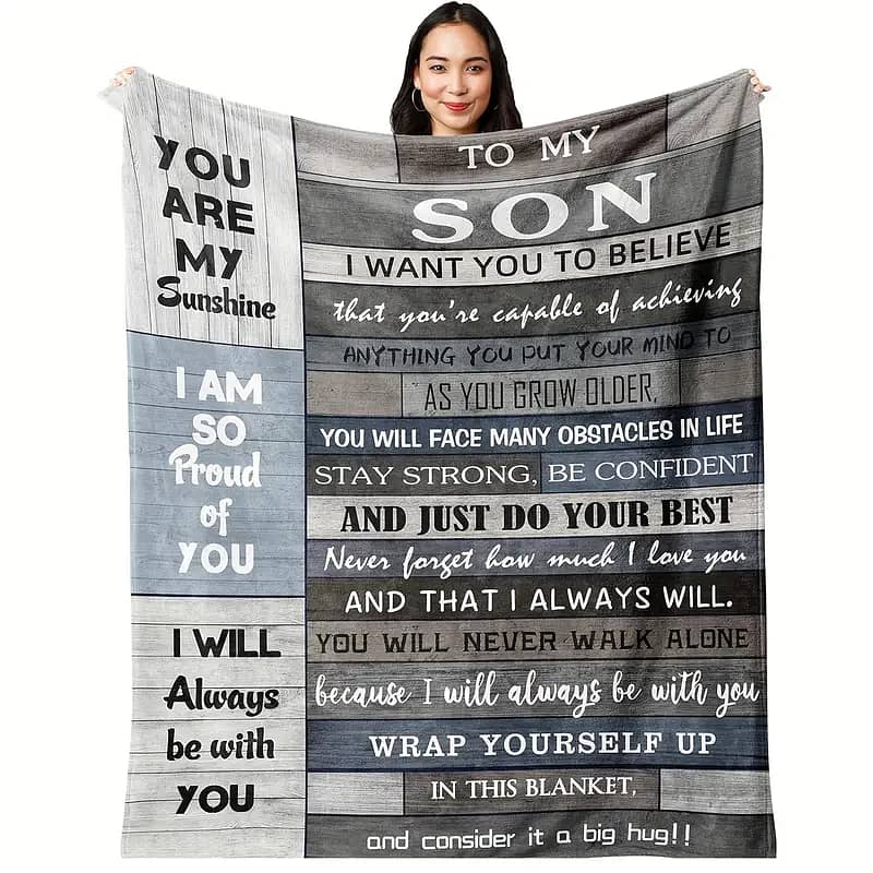 Fleece blankets for gifts to sons, daughters, daddy, mom, niece, Aunt 9