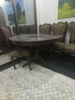 wooden Dining table with 4 chairs