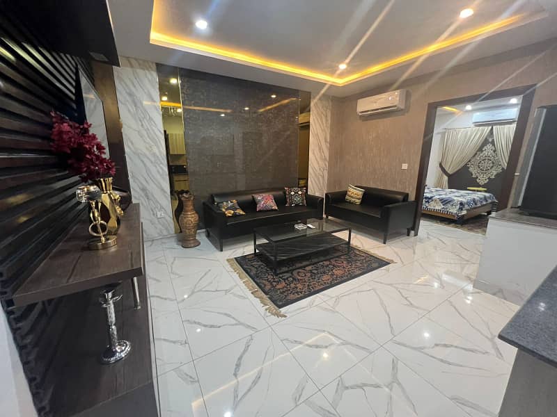 1 BEDROOM FURNISHED APARTMENT IS AVAILABLE FOR RENT IN BAHRIA TOWN SECTOR C 5