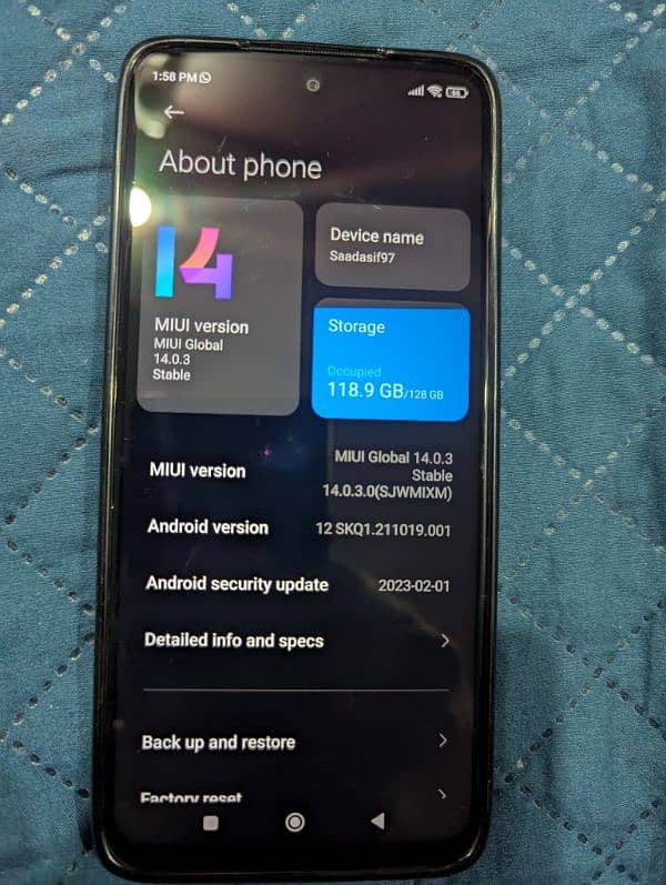 xiaomi redmi note 9s 6+128gb for sale in rawalpindi/Islamabad 7