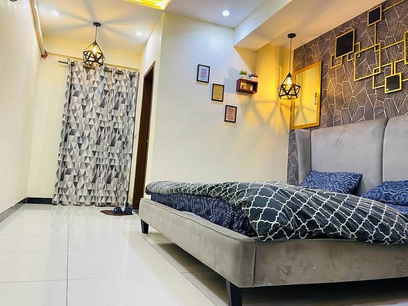 One Bed Furnished Apartment Available For Rent In Nishtar Block Bahria Town Lahore 6