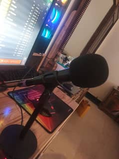 carol gs 55 mic with qayun q12 sound card for calls podcast youtube