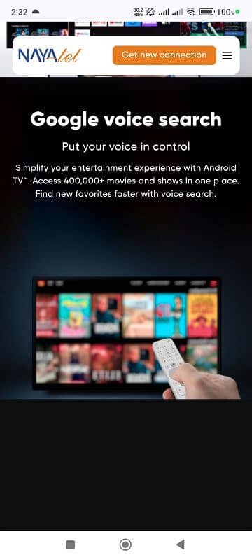 Nayatel original Android TV box 3