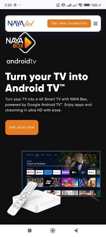 Nayatel original Android TV box 5