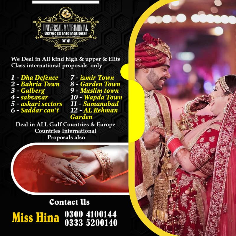 MARRIAGE BUREAU (RISHTA SERVICE CONSULTANT & MATCH MAKER 0