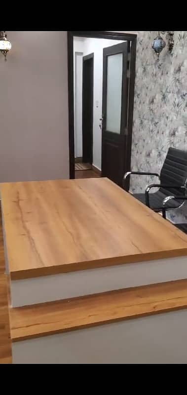 VIP LAVISH FURNISHED OFFICE FOR RENT WITH LIFT GLASS ELEVATION WITH EXCTIVE CHAMBER MAN ROAD FACING FRONT ENTRANCE RENT ALMOST FINAL NOTE 1 MONTH COMMISSION RENT SERVICE CHARGES MUST ko 10