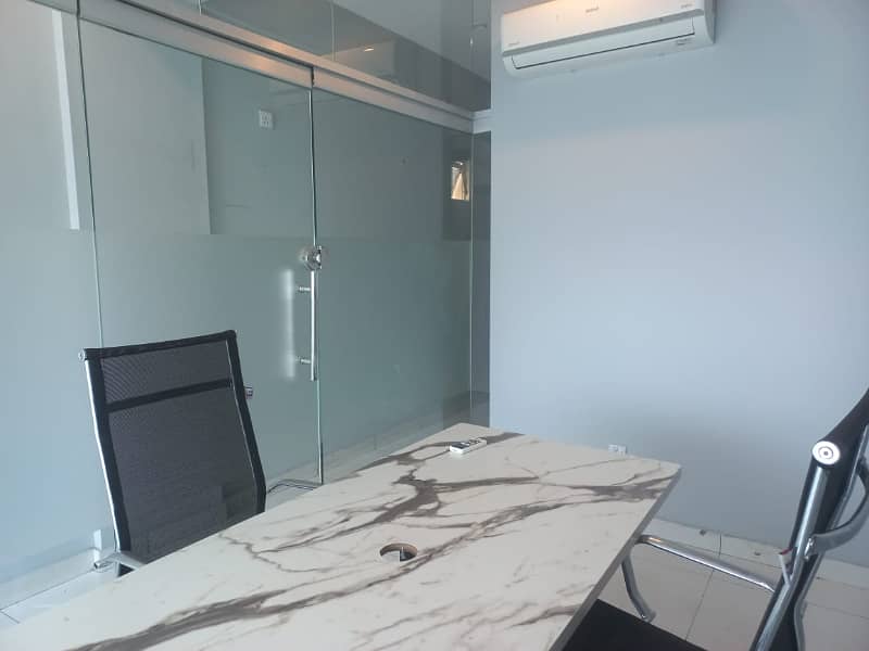 DEFENCE NEAR 26 STREET FULL FURNISHED OFFICE FOR RENT 24 TIMES WITH LIFT GENERATOR 7