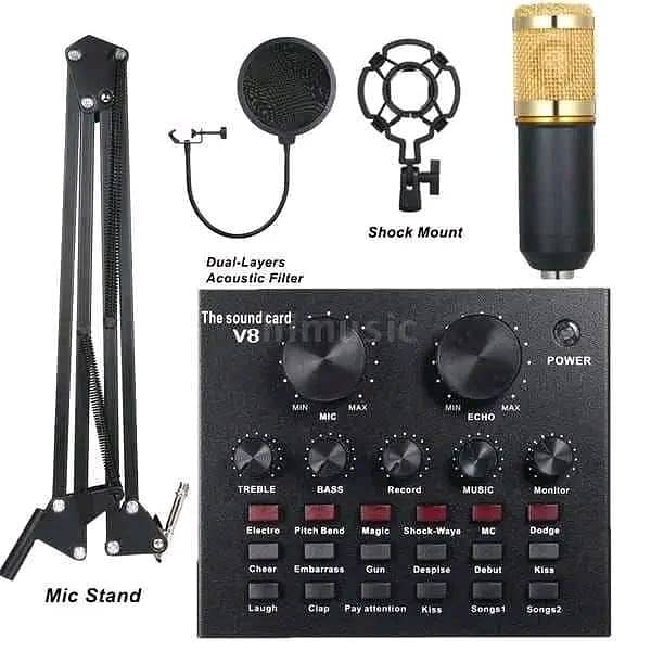 Bm800 Professional Condenser microphone | with sound card 1