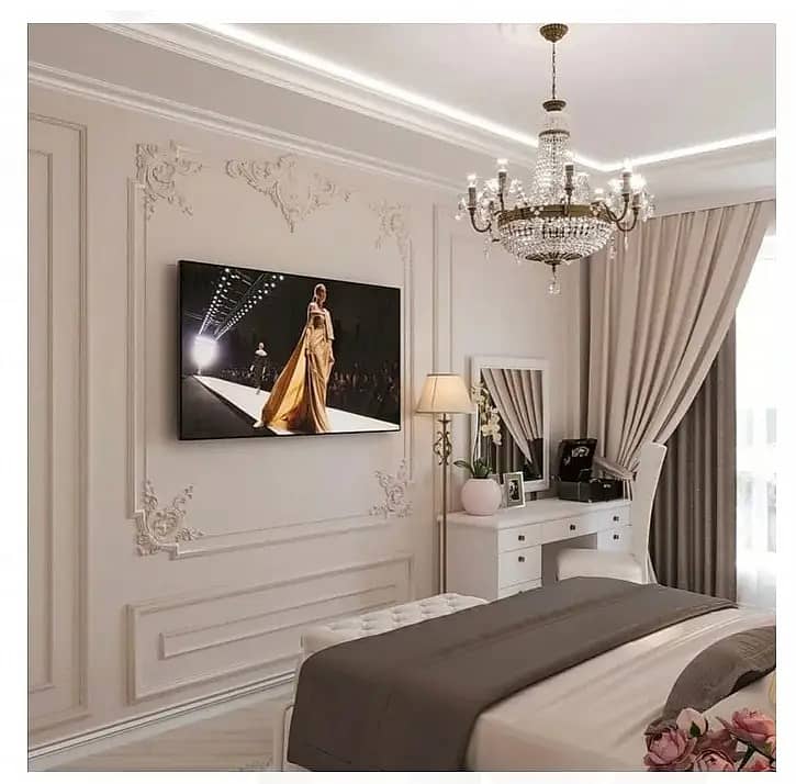 pvc wall/wall moulding/wall decor/wall art/French wall panel moulding 6