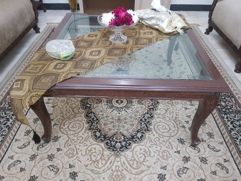 Wooden Central Tables Set 2