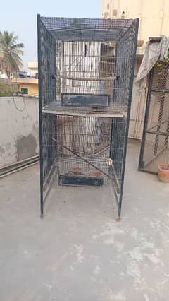 Big birds breeding cage with boxes for sale