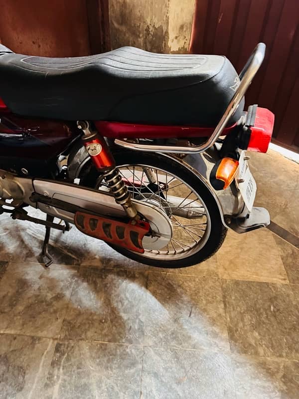 Ravi Bike 70C Model 2022 Red Colour All Okay Bike 6