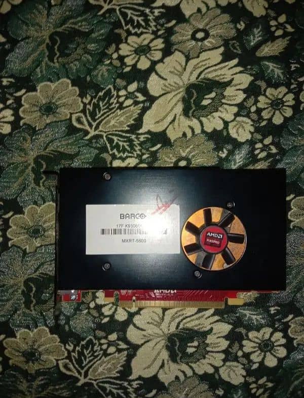 Graphic Card for Sell ( Amd Firepro W5100 ) ( 4-Gb  128-bit  ddr5 ) 1