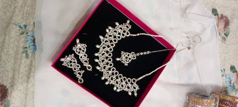 Silver Bridal Jewelry set for Waleema or Party 1