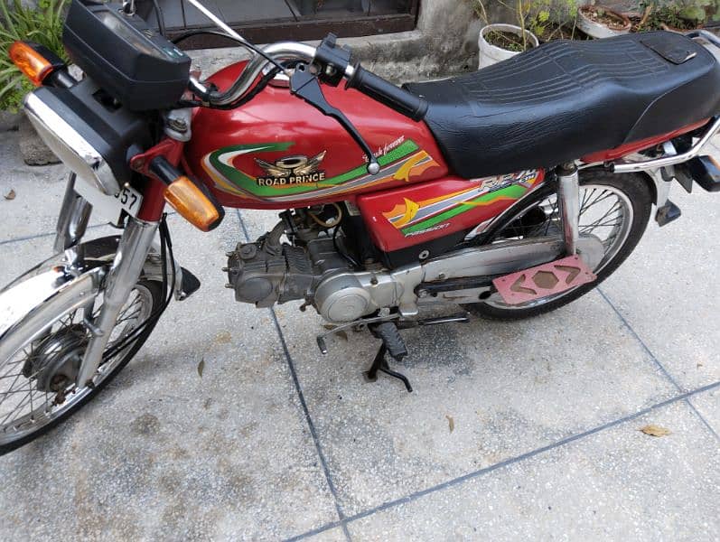 road prince 70cc bike Model 2023 Red Colour Lahore Number 3