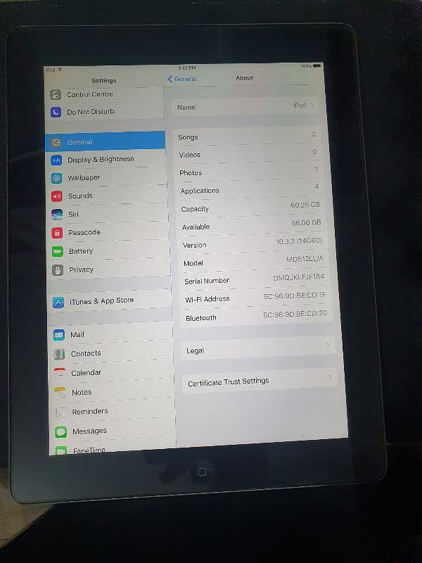 APPLE TAB 4TH GENERATION 8