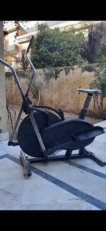 Elliptical cycle exercise machine treadmill runner gym air bike 2