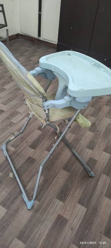 Baby chair with adjustable table for feeding 2