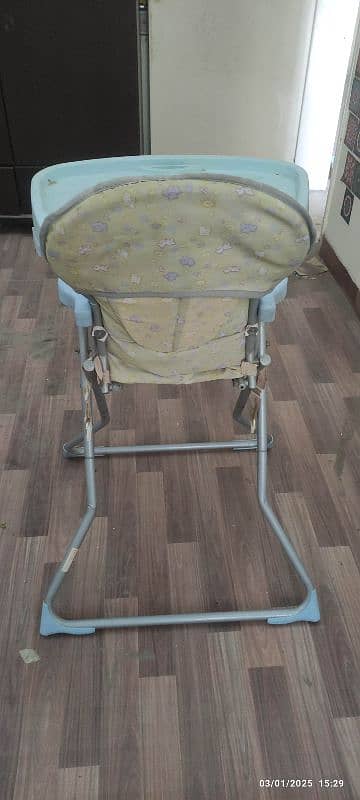 Baby chair with adjustable table for feeding 3