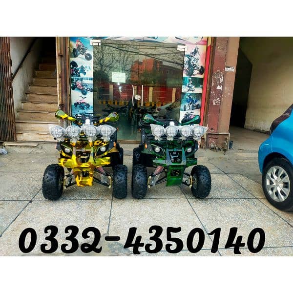 New Arrivals 125cc Hunter Model Atv Quad Bikes Delivery In Al Pakistan 0