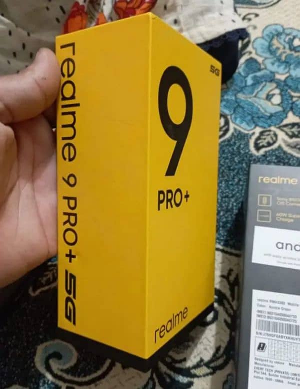 Realme 9pro plus complete box 9