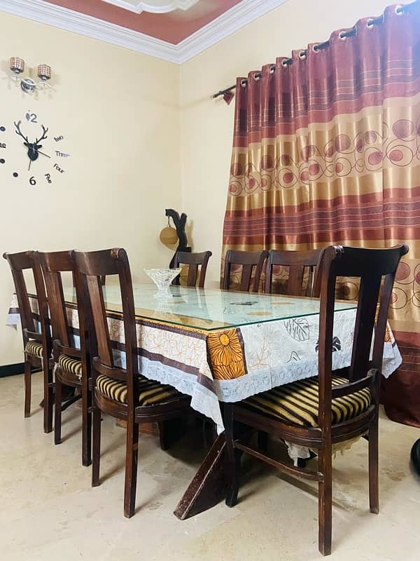 wooden dining table for 8 persons 1