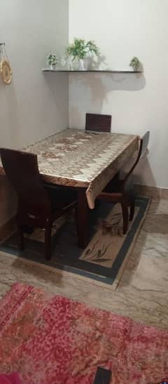 Glass Dinning Table + 4 seats