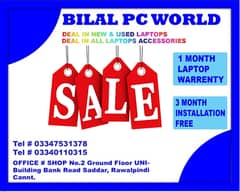 New Year Laptop Sale Offer !! Free Bag !! Hurry Up BILAL PC WORLD