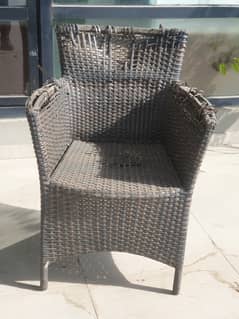 Damaged Rattan Chairs & Table for Sale