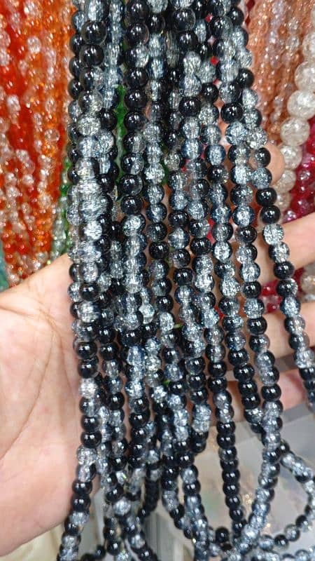 Crackle Glass Beads 11