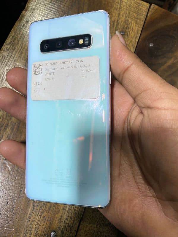 Samsung S10 (8.128) single sim indiplay fingerprint 10.9 kandishon 1