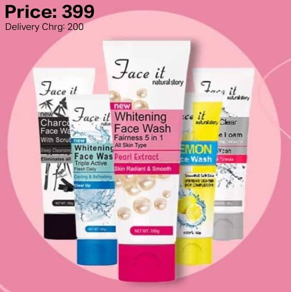 Face Wash (Face it) All products are Available. 0