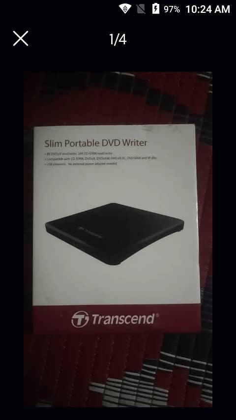 Slim portable DvD writer 0