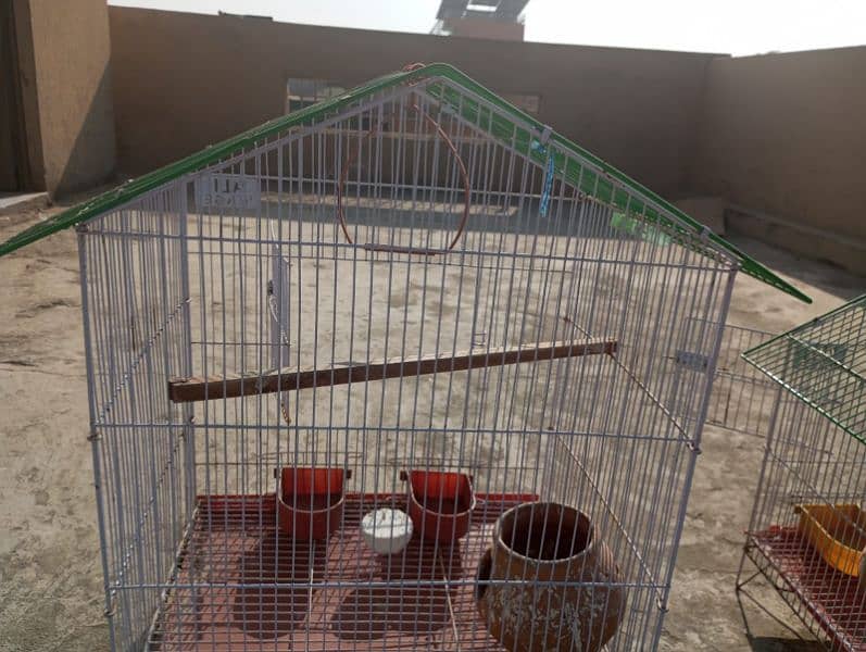 slitly used parrot bird cages 3